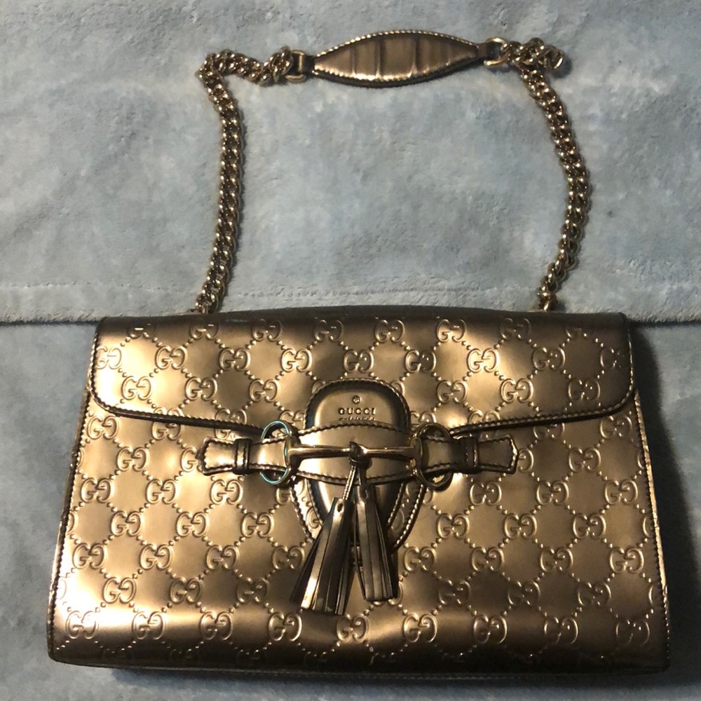 gucci emily guccissima shoulder bag